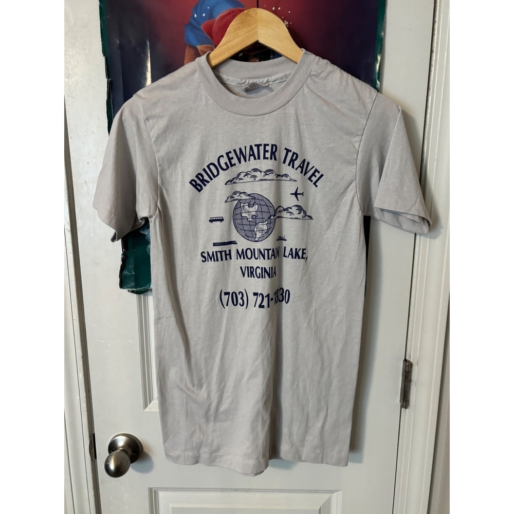 Vintage Hanes Fifty-Fifty Bridgewater Travel Smith Mountain Lake VA T-Shirt S